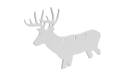BIRCHWOOD CASEY AR500 38” SILHOUETTE  3HOLE  DEER