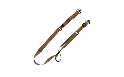 Grovtec GTSL135 QS 2-Point Sabre Sling-w/Push Button Swivels-Coyote Brown Grovtec GTSL135 QS 2-Point Sabre Sling-w/Push Button Swivels-Coyote Brown