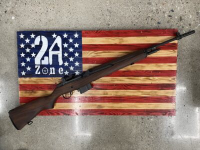 SpringField Armory M1A Loaded, Long Gun, Semi Auto, 22″ Barrel, .308 Win, 10+1, Woodstock, 3 Mags, Gray Gun Sock no Lock