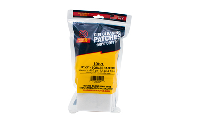 OTIS 3″ SQ CLEANING PATCHES 100CT