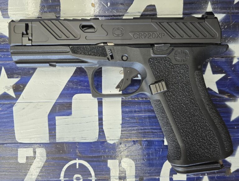 Shadow Systems CR920XP 9mm Semi Auto Pistol, Black 3.65 Shadow Systems CR920XP 9mm Semi Auto Pistol, Black 3.65