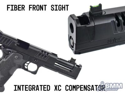 6mmProShop x Staccato XC 2011 Gas Blowback T8 Airsoft Pistol w/ Muzzle Compensator – Green Gas – Gun Only