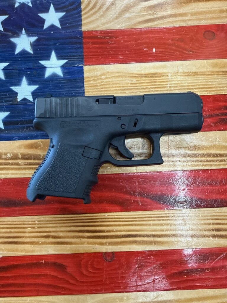 Glock 26 Gen 3, 3.43″ Barrel, Black, 9mm, Semi Auto, 4 10 round magazines, OEM Case, OEM Lock