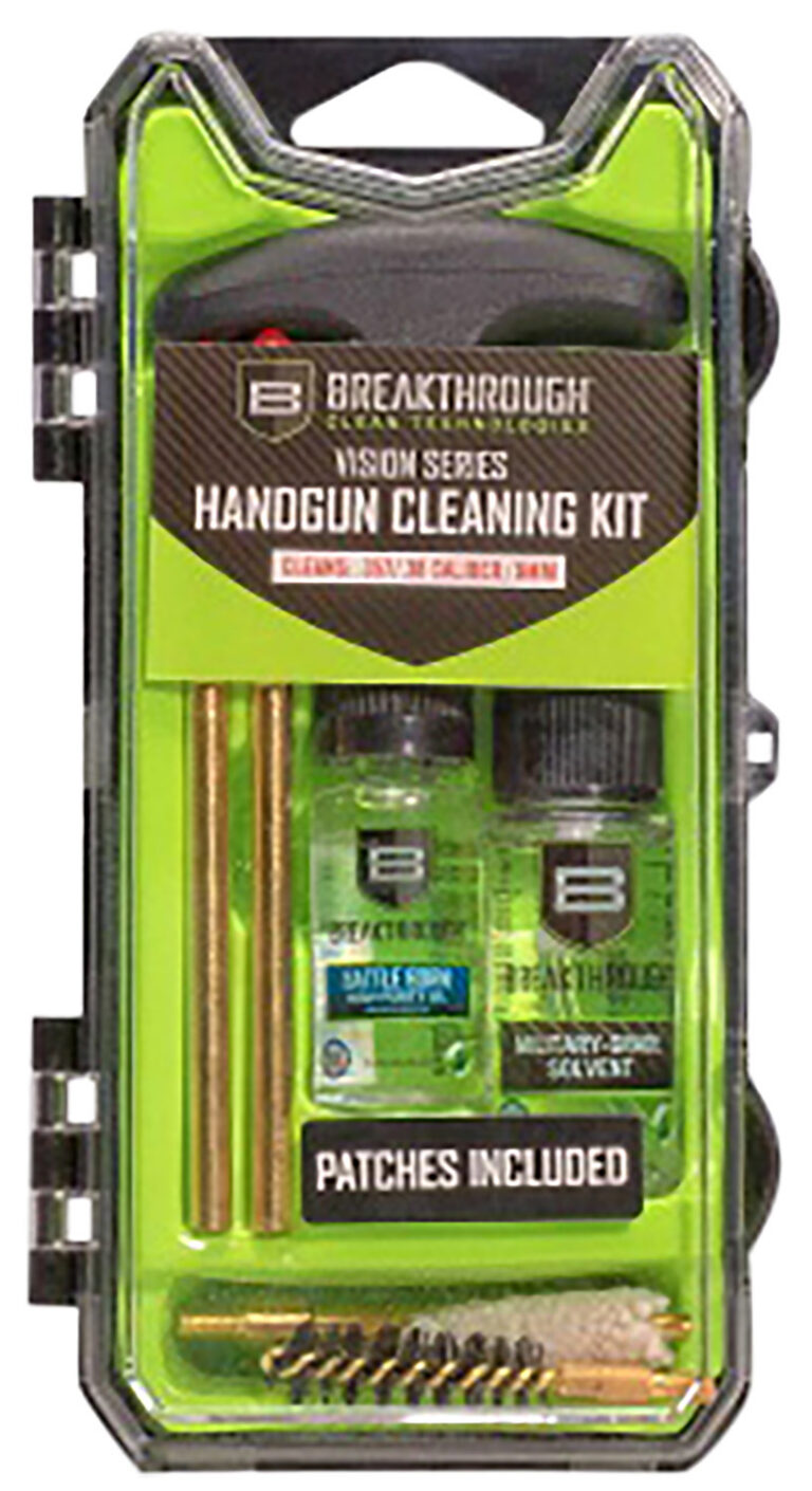 Breakthrough Clean BTECC9 Vision Series Cleaning Kit 9mm & 38 Cal Pistol/9 Pieces Multi-Color Breakthrough Clean BTECC9 Vision Series Cleaning Kit 9mm & 38 Cal Pistol/9 Pieces Multi-Color