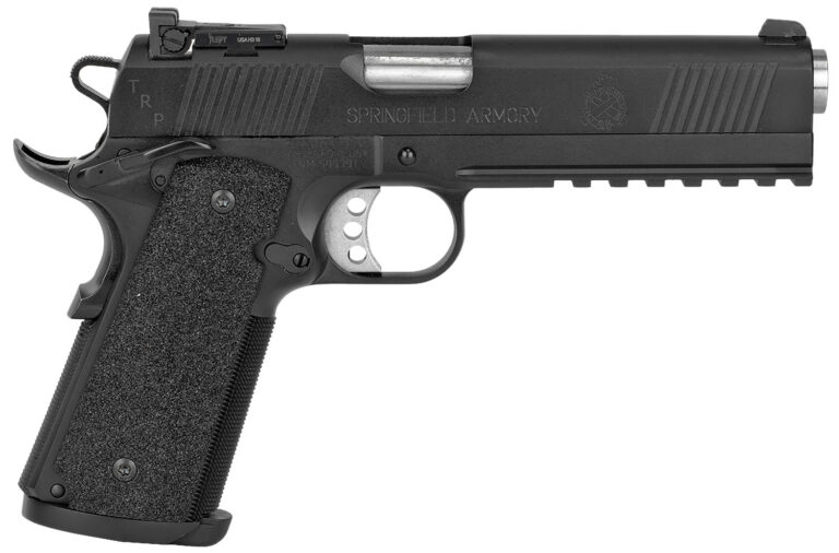 Springfield Armory PC9105LCA18 1911 TRP Operator *CA Compliant 45 ACP 7+1, 5″ Match Grade Stainless Steel Barrel, Black Cerakote Serrated Carbon Steel Slide & Frame w/Beavertail & Picatinny Rail, Black G10 Grip Springfield Armory PC9105LCA18 1911 TRP Operator *CA Compliant 45 ACP 7+1, 5″ Match Grade Stainless Steel Barrel, Black Cerakote Serrated Carbon Steel Slide & Frame w/Beavertail & Picatinny Rail, Black G10 Grip
