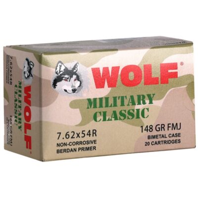Wolf 7.62x54R 148gr FMJ 20/RD