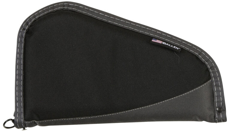 Allen 44411 Deluxe Handgun Case Black w/Gray Trim, Foam Padding, Non-Absorbent Lining & Lockable Zipper 11″ L Allen 44411 Deluxe Handgun Case Black w/Gray Trim, Foam Padding, Non-Absorbent Lining & Lockable Zipper 11″ L