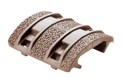 AR-15 PICATINNY XTM ENHANCED RAIL PANEL POLYMER XTM ENHANCED RAIL PANEL PICATINNY POLYMER 1.5” FDE 4/PK