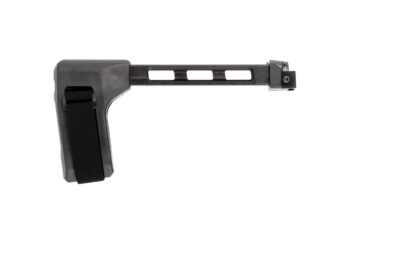 SB Tactical FS1913A01SB SBT  Side Folding Black Synthetic with Hinge, 9.25″ OAL & Nylon Strap for AR-Platform with 1913 Picatinny Rail (Tube Not Included)
