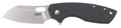 CRKT 5315G Pilar  Large 2.67″ Folding Plain Satin 8Cr14MoV SS Blade/Black G10/SS Handle Includes Pocket Clip
