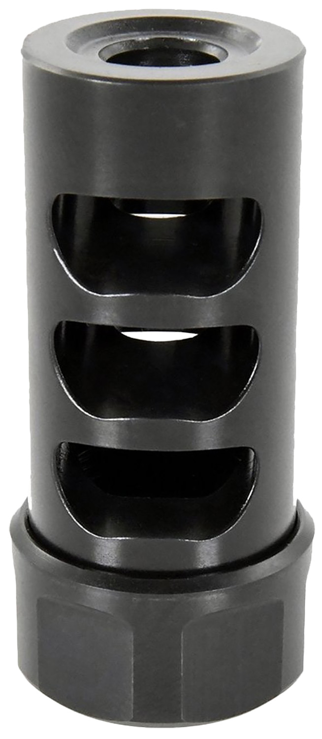American Precision Arms G2M1230N Gen 2 Micro Bastard Self Timing Brake Black Nitride Stainless Steel with 1/2″-28 tpi Threads, 1.86″ OAL, & .750″ Diameter for 30 Cal AR-Platform & Hunting Rifles American Precision Arms G2M1230N Gen 2 Micro Bastard Self Timing Brake Black Nitride Stainless Steel with 1/2″-28 tpi Threads, 1.86″ OAL, & .750″ Diameter for 30 Cal AR-Platform & Hunting Rifles