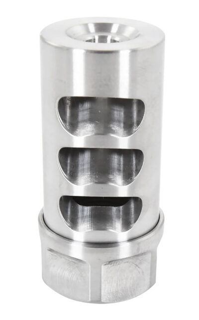 American Precision Arms G2L5830S Gen 2 Little Bastard Self Timing Brake Stainless Steel with 5/8″-24 tpi Threads, 2.22″ OAL & 1″ Diameter for 30 Cal Rifle