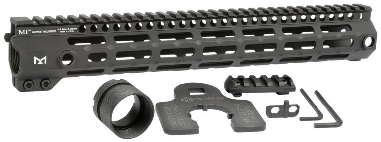 Midwest Industries MIG4M13375 Tactical G4M Handguard AR-15 Black Hardcoat Anodized Black 13.3″ 6061-T6 Aluminum M-LOK Midwest Industries MIG4M13375 Tactical G4M Handguard AR-15 Black Hardcoat Anodized Black 13.3″ 6061-T6 Aluminum M-LOK