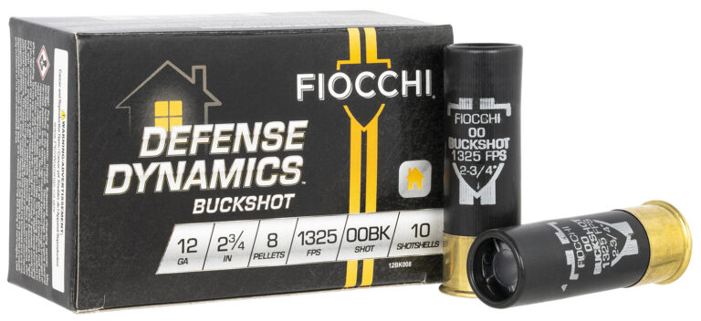Fiocchi 12BK008 Defense Dynamics 12Gauge 2.75″ 8Pellets 00 Buck Shot 10 Per Box/25 Case Fiocchi 12BK008 Defense Dynamics 12Gauge 2.75″ 8Pellets 00 Buck Shot 10 Per Box/25 Case