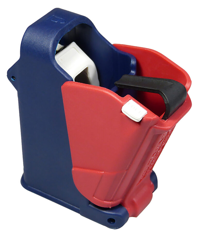 Maglula UP60US LULA Loader & Unloader Double Stack/Single Stack Red/White/Blue Polymer 9mm Luger/ 45 ACP Maglula UP60US LULA Loader & Unloader Double Stack/Single Stack Red/White/Blue Polymer 9mm Luger/ 45 ACP
