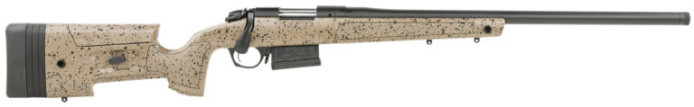 Bergara Rifles B14S352C B-14 HMR 6.5 Creedmoor 5+1 22″ Graphite Black Cerakote Free-Floating Barrel, Black Speckled Brown Molded w/Mini-Chassis, Adjustable LOP & Cheek Piece Stock, Right Hand