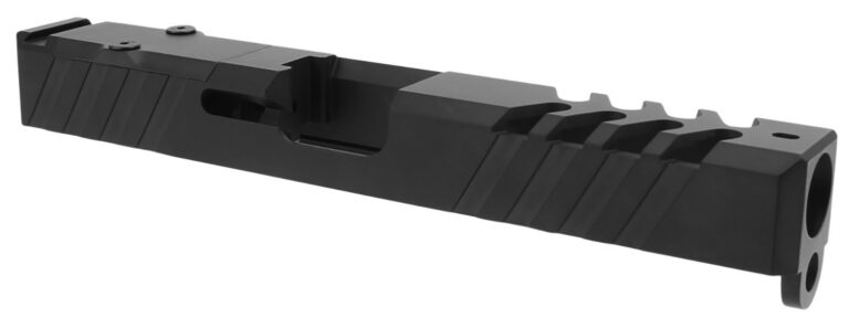 TacFire Replacement Slide 9mm Luger Graphite Black Cerakote Stainless Steel with Optics Cut & Slide Ports for Glock 17 Gen3 TacFire Replacement Slide 9mm Luger Graphite Black Cerakote Stainless Steel with Optics Cut & Slide Ports for Glock 17 Gen3