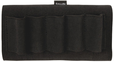 Allen 205 Shotgun Shell Holder  Black Elastic 5rd Shotgun Buttstock Mount