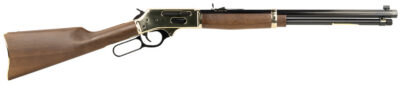 Henry H009BG Side Gate  Full Size 30-30 Win 5+1 20″ Blued Steel Barrel, Brass Polished Drilled & Tapped Brass Receiver, American Walnut Fixed Stock, Right Hand