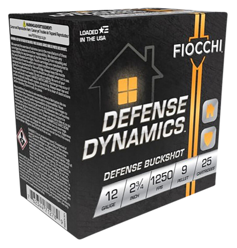 Fiocchi 12EX9P Defense Dynamics Defense Buckshot 12 Gauge 2.75″ 25 Per Box Fiocchi 12EX9P Defense Dynamics Defense Buckshot 12 Gauge 2.75″ 25 Per Box