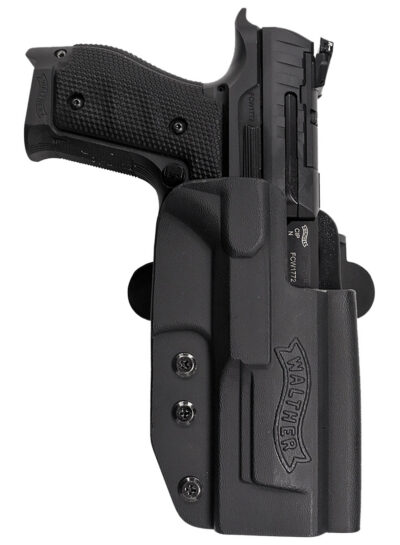 Walther Arms 5130217 PPQ  Q5 Match Steel Frame OWB Holster Black Kydex Belt Slide