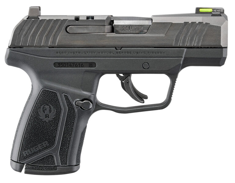 Ruger 3518 Max-9 *CA Compliant Compact Frame 9mm Luger 10+1 3.20″ Black Oxide Stainless Steel Barrel, Black Oxide Serrated Steel Slide, Black Polymer Frame, Black Nylon Grip Ruger 3518 Max-9 *CA Compliant Compact Frame 9mm Luger 10+1 3.20″ Black Oxide Stainless Steel Barrel, Black Oxide Serrated Steel Slide, Black Polymer Frame, Black Nylon Grip
