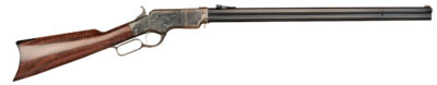 Cimarron CA236 1860 Henry Steel Framed 45 Colt (Long Colt) 12+1 24″ Blued Octagon Barrel, Color Case Hardened Stainless Steel Receiver, Walnut Fixed Stock, Right Hand