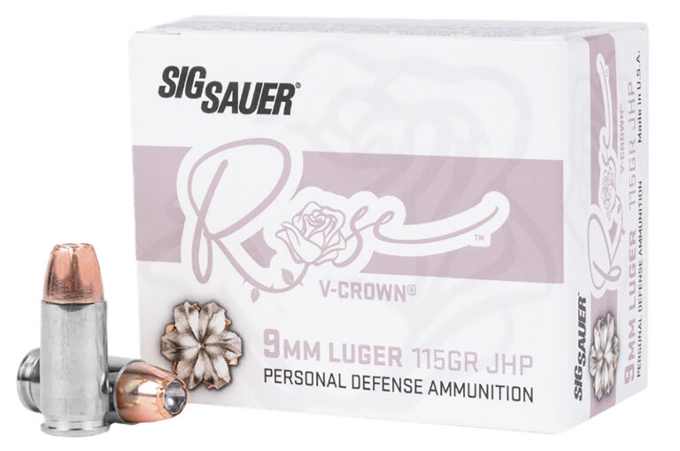 Sig Sauer Rose V-Crown 9mm Luger 115gr JHP 20rd Ammo