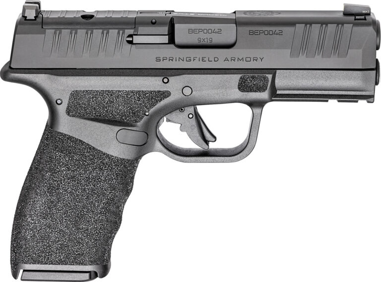 Springfield Armory HCP9379BOSPCA Hellcat Pro OSP *CA Compliant Compact 9mm Luger 10+1, 3.70″ Black Melonite Hammer Forged Barrel, Black Melonite Optic Ready/Serrated Slide, Black Polymer Frame w/Picatinny Rail, Adaptive Textured Polymer Grip Springfield Armory HCP9379BOSPCA Hellcat Pro OSP *CA Compliant Compact 9mm Luger 10+1, 3.70″ Black Melonite Hammer Forged Barrel, Black Melonite Optic Ready/Serrated Slide, Black Polymer Frame w/Picatinny Rail, Adaptive Textured Polymer Grip