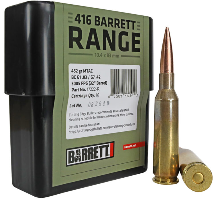 Barrett 17222-R Range 416Barrett 450gr MTAC 10/Box Barrett 17222-R Range 416Barrett 450gr MTAC 10/Box