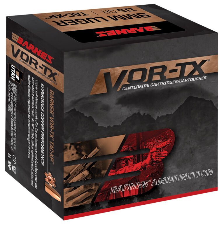 Barnes VOR-TX 9mm, XPB, 115gr, 20rd Box Barnes VOR-TX 9mm, XPB, 115gr, 20rd Box