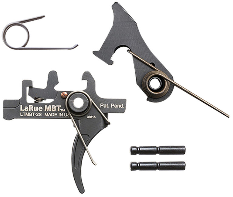 Larue Tactical LTMBT2S MBT-2S Black Two-Stage Curved Fits AR10/AR15 Larue Tactical LTMBT2S MBT-2S Black Two-Stage Curved Fits AR10/AR15