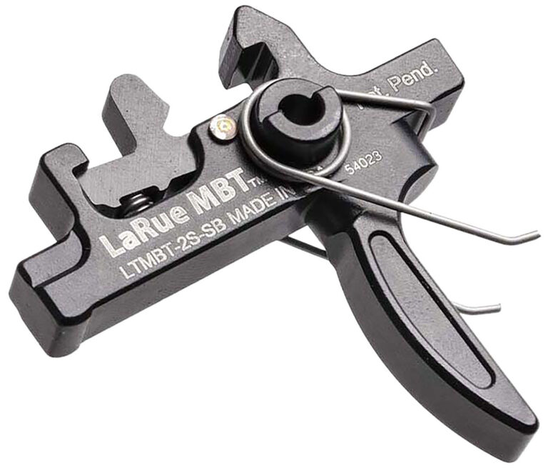 Larue Tactical LTMBT2SSB MBT-2S Black Two-Stage Straight Fits AR10/AR15 Larue Tactical LTMBT2SSB MBT-2S Black Two-Stage Straight Fits AR10/AR15