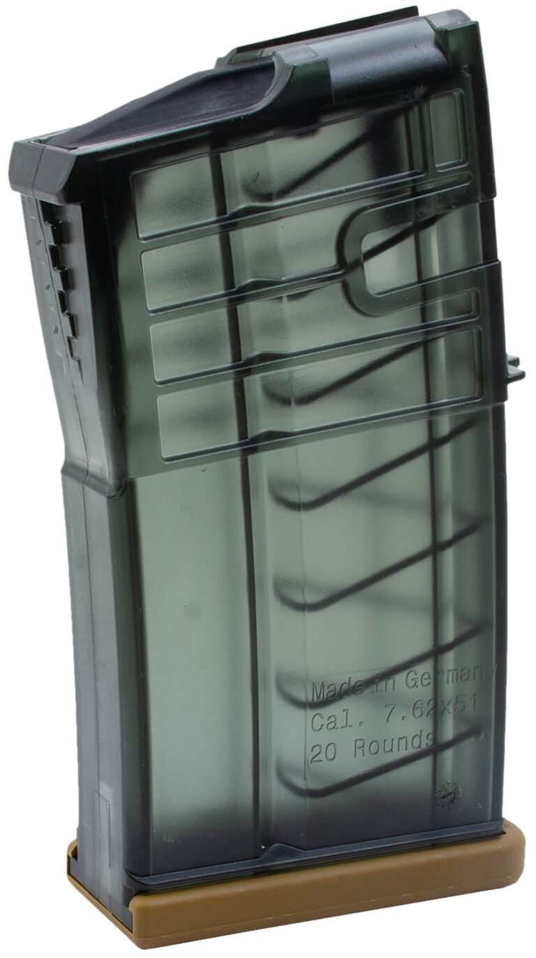HK 50236507 417 20rd 7.62mm Fits H&K 417 Clear Smoke Polymer HK 50236507 417 20rd 7.62mm Fits H&K 417 Clear Smoke Polymer