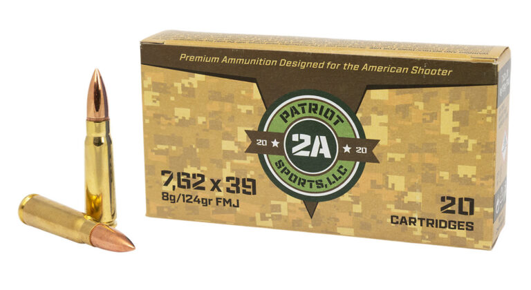 Patriot Sports 7.62×39 124 gr FMJ 20/RD