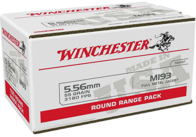 WINCHESTER 5.56 MM 193 55 FMJ WIN LC 100RD BULK 100 RD/BX 10 BX/CS