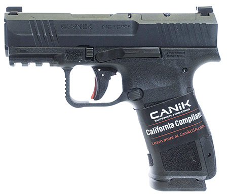 Canik HG7884CA-N Mete MC9L *CA Compliant 9mm Luger 10+1 3.18″ Black Steel Barrel, Black Nitride Steel Serrated Slide, Black Polymer Frame w/Picatinny Rail, Interchangeable Backstrap Grip Canik HG7884CA-N Mete MC9L *CA Compliant 9mm Luger 10+1 3.18″ Black Steel Barrel, Black Nitride Steel Serrated Slide, Black Polymer Frame w/Picatinny Rail, Interchangeable Backstrap Grip