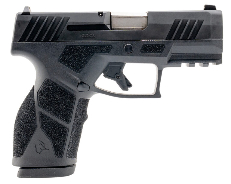 Taurus 1-GX2CA931-10 GX2 *CA Compliant Compact Frame 9mm Luger 10+1 3.38″ Stainless Steel Barrel, Matte Black Alloy Steel Serrated Slide, Black Polymer Frame w/Accessory Rail Taurus 1-GX2CA931-10 GX2 *CA Compliant Compact Frame 9mm Luger 10+1 3.38″ Stainless Steel Barrel, Matte Black Alloy Steel Serrated Slide, Black Polymer Frame w/Accessory Rail