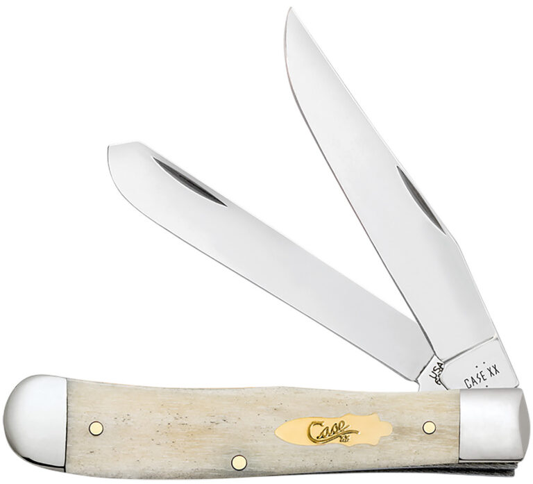 Case 11020 Trapper Folding Clip Point/Spey Plain Mirror Polished Tru-Sharp SS Blade, Smooth Natural Bone Handle Case 11020 Trapper Folding Clip Point/Spey Plain Mirror Polished Tru-Sharp SS Blade, Smooth Natural Bone Handle