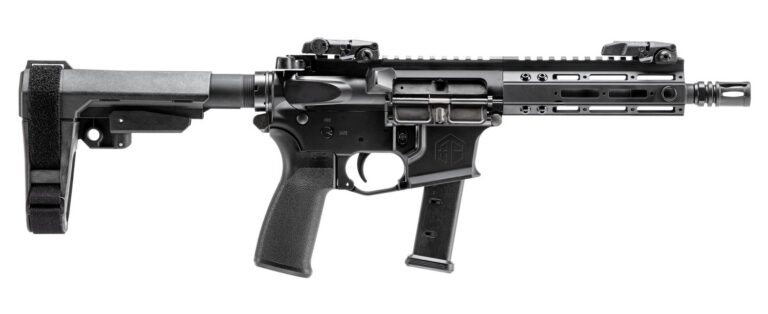 AF9-G.PISTOL� 9MM 7.5IN ANO BLACK BLOWBACK SBA 3 PISTOL BRACE 20RD