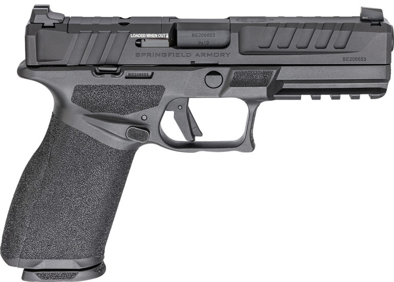 Springfield Armory EC9459BCAU Echelon *CA Compliant Full Size 9mm Luger 10+1 4.50″ Black Melonite Barrel & Steel Optic Ready/Serrated Slide, Black Polymer Frame w/Picatinny Rail, Textured Grip