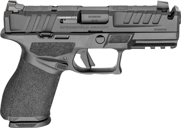 Springfield Armory EC9409BCAUCOMP Echelon Comp *CA Compliant Compact 9mm Luger 10+1 4″ Black Melonite Ported Barrel, Black Melonite Steel Integrated Compensator/Optic Ready/Serrated Slide, Black Polymer Frame w/Picatinny Rail, Textured Grip Springfield Armory EC9409BCAUCOMP Echelon Comp *CA Compliant Compact 9mm Luger 10+1 4″ Black Melonite Ported Barrel, Black Melonite Steel Integrated Compensator/Optic Ready/Serrated Slide, Black Polymer Frame w/Picatinny Rail, Textured Grip