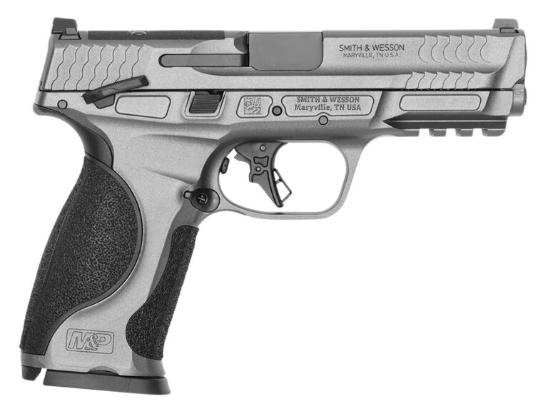 Smith & Wesson 14278 M&P M2.0 Metal *CA Complaint Full Size Frame 9mm Luger 10+1 4.25″ Black Armornite Barrel, Tungsten Gray Cerakote Stainless Steel Optic Cut/Serrated Slide & Aluminum Frame w/Picatinny Rail, Interchangeable Palmswell, Grip Smith & Wesson 14278 M&P M2.0 Metal *CA Complaint Full Size Frame 9mm Luger 10+1 4.25″ Black Armornite Barrel, Tungsten Gray Cerakote Stainless Steel Optic Cut/Serrated Slide & Aluminum Frame w/Picatinny Rail, Interchangeable Palmswell, Grip