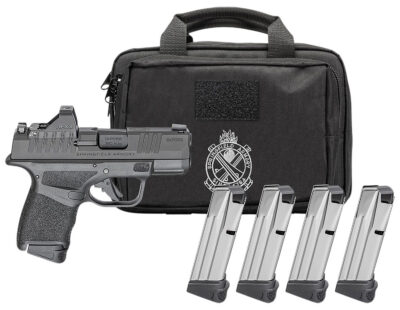 HELLCAT OSP 9MM LUGER SEMIAUTO HANDGUN GEAR PAC W/VIRIDIAN RFX11 HELLCAT OSP 9MM 3”BBL (4)10RD W/VIRIDIAN RFX11 CA COMPLIANT