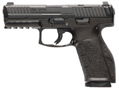 HK 81001216 VP9A1 X *CA Compliant Crossover 9mm Luger 10+1 4.09″ Black Polygonal Rifled Barrel, Black Steel Optic Ready/Serrated Slide, Black Polymer Frame w/Picatinny Rail, Interchangeable Backstrap Grip, Ambidextrous