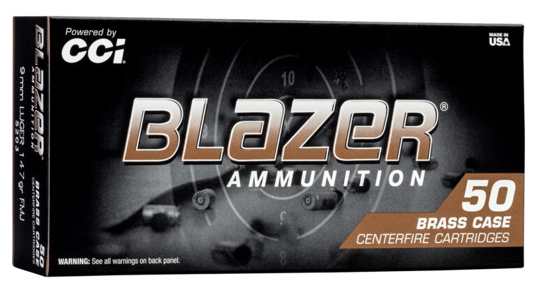 CCI 9MM 147GR BLZBRSS TMJ 50RD CCI 9MM 147GR BLZBRSS TMJ 50RD