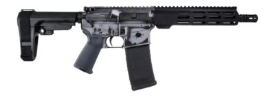 Shark Coast Tactical SCC07435MILGY-P Military 5.56 NATO 30+1 10.50″ Black Nitride Threaded Barrel, Aluminum Receiver w/Picatinny Rail, M-LOK Handguard, Polymer SB Tactical SBA3 Brace, Magpul MOE Grip,