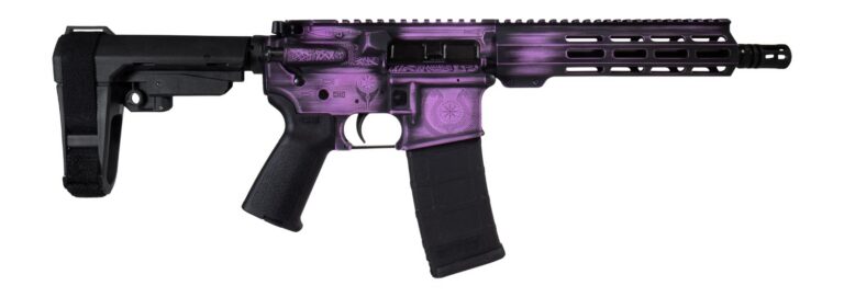 Shark Coast Tactical SCC07510VALK-P Valkyrie 5.56 NATO 30+1 10.50″ Black Nitride Threaded Barrel, Aluminum Receiver w/Picatinny Rail, M-LOK Handguard, Polymer SB Tactical SBA3 Brace, Magpul MOE Grip,