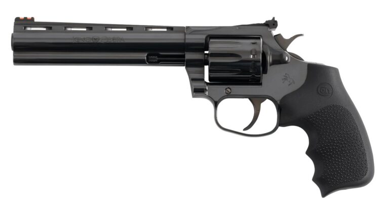 Colt Mfg KCOBRA22-BP6RFO King Cobra Target 22 LR 10rd Shot 6″ Blued Vent Rib Barrel, Blued Carbon Steel Cylinder & Frame, Black Hogue Overmolded Grip, Exposed Hammer Colt Mfg KCOBRA22-BP6RFO King Cobra Target 22 LR 10rd Shot 6″ Blued Vent Rib Barrel, Blued Carbon Steel Cylinder & Frame, Black Hogue Overmolded Grip, Exposed Hammer