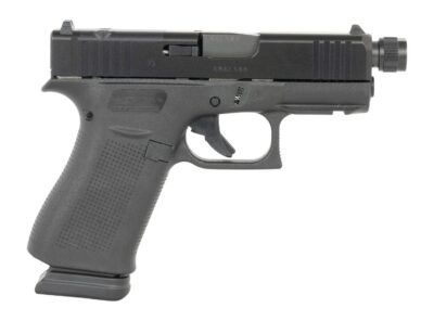 Glock UX4350203FRMOSTB G43X MOS Slim Sub-Compact 9mm Luger 15+1 3.41″ Black Threaded Barrel, Steel Optic Ready/Serrated Slide, Polymer Frame w/Accessory Rail, Ambidextrous